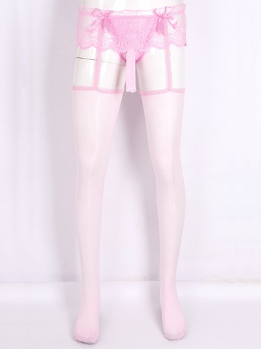 Medias sexy de encaje Sissy para hombre lencería transparente elegantes disfraces ropa de dormir ropa interior - Imagen 76 de 100