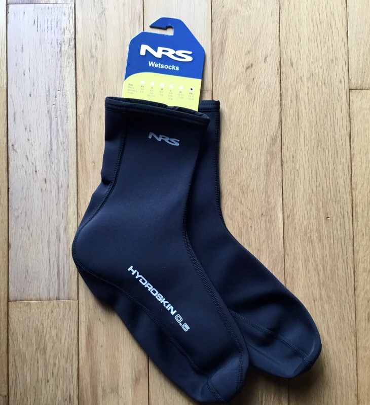 NEW NRS Men’s Hydroskin 0.5 Wetsock Booties Black XXL