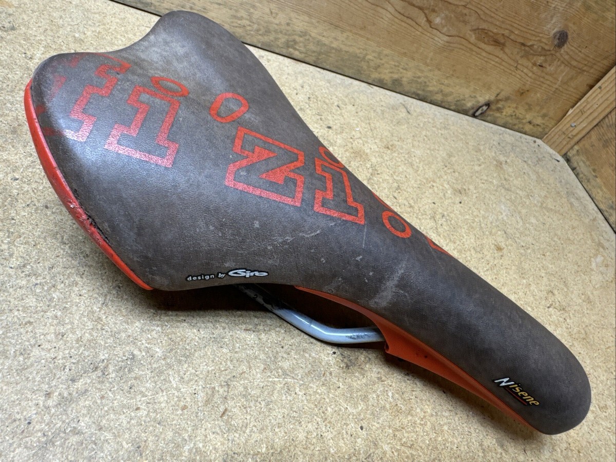 ビンテージ Fizik フィジーク Nisene サドル OLD MTB 90s Vintage 1997 FIZIK NISENE Leather MTB Saddle Bike Seat Cromoly