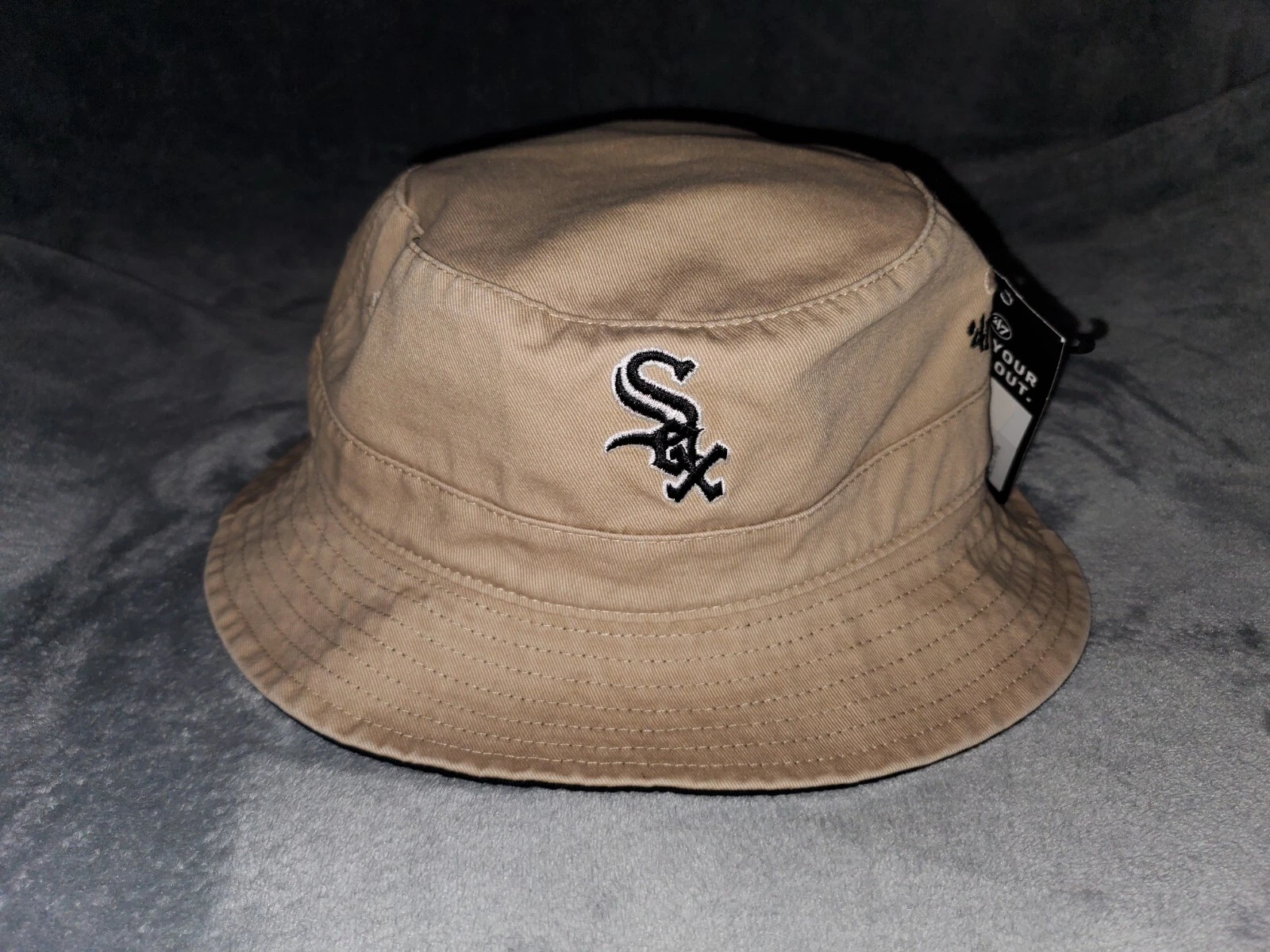 MLB CHICAGO WHITE SOX '47 BALLPARK BUCKET HAT MENS KHAKI TAN SMALL MEDIUM NEW