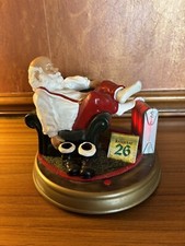 Gemmy Animated Relaxing Santa Figure Heater Lights Up Moves Plays Music