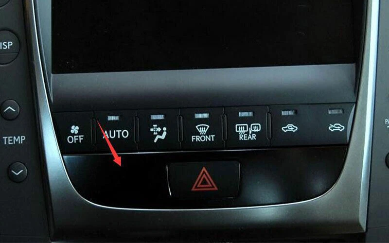 Mergency Light Button Frame Trim For Lexus GS350 450h 2007-11 Real Carbon Fiber - Imagem 3 de 4