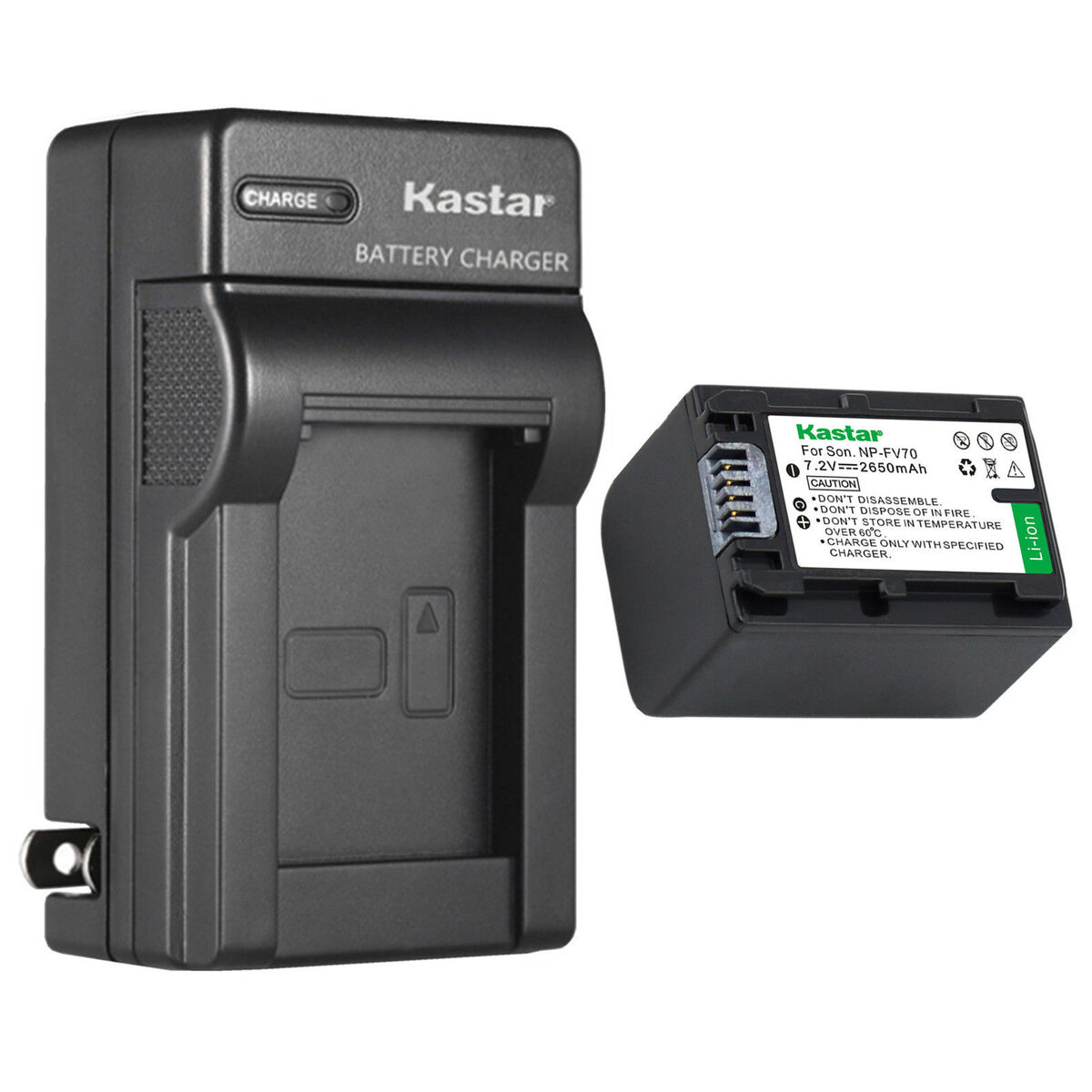 NP-FV70 Battery or Wall Charger for Sony HDR-PJ670 PJ710 PJ740