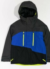 686 Boys Geo Insulated Jacket M Charcoal Colorblock M1W504-CHA