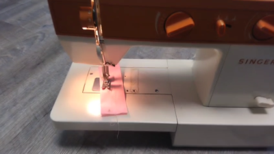 Vintage SINGER 5522 Sewing Machine Orange White With Pedal | eBay