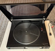 SANSUI P-L40 LINEAR TRACKING DIRECT DRIVE FULL AUTOMATIC TURNTABLE-NEW BELT READ