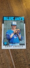 1986 TOPPS SIGNED CARD GARY LAVELLE TORONTO BLUE JAYS SAN FRANCISCO GIANTS # 622