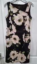 Ladies Nine West Black Green And Beige Dress Size 10