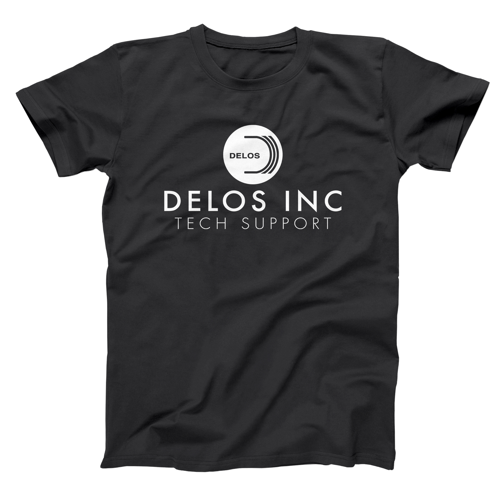 Delos Tech Support Team Tech Geek Comic Westworld Black Basic Men's T-Shirt