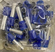 BM 00615 Insulated End Sleeve/Bootlace Lug, 16mm2/ 6 AWG,  Blue, 50 Pc's Pkt
