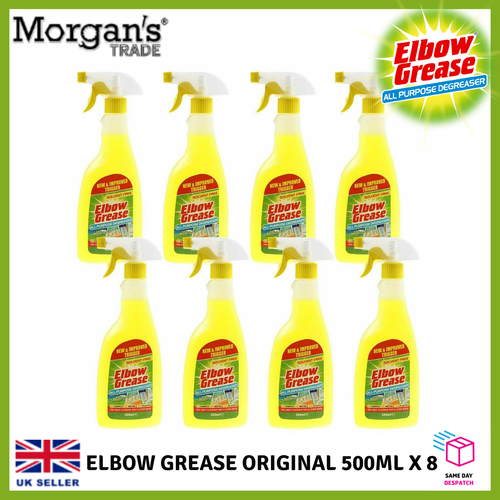8 X Elbow Grease All Purpose Degreaser 500ml Trigger Cleaner Bathroom