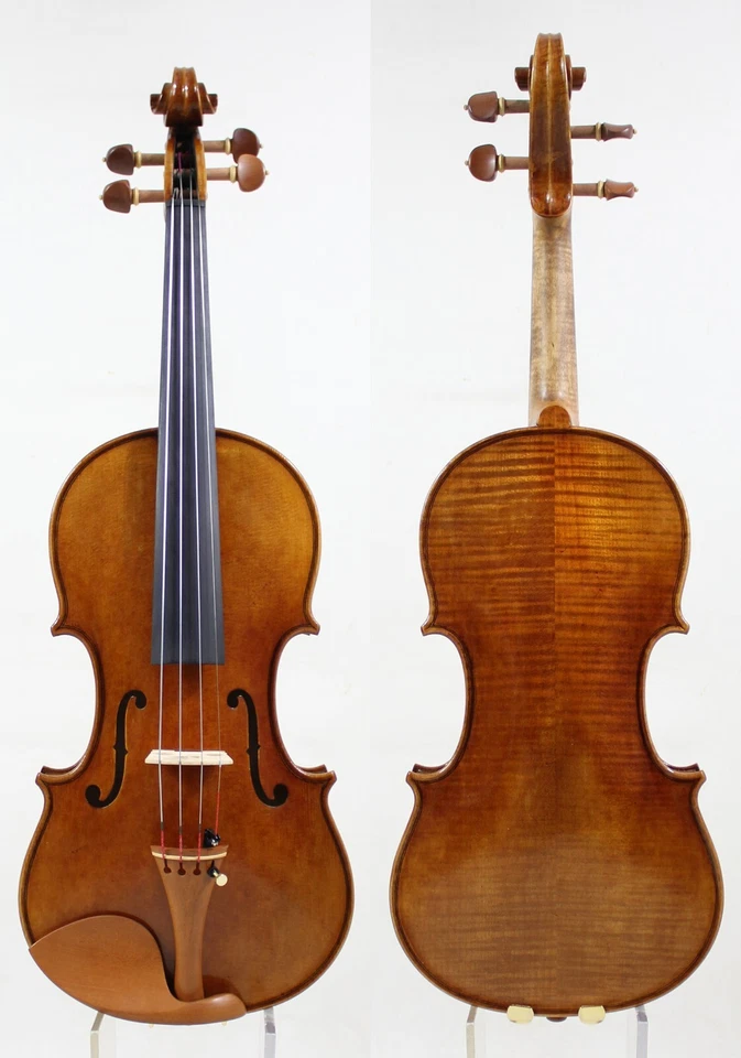 Antique Oil Varnish!Andrea Amati 1560 Violin 4/4 Copy!M8410 Powerful Clear Tone! - Image 2 of 4