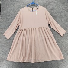 ASOS Dress Womens US 6 3/4 Sleeve Pink Mini Fit Flare