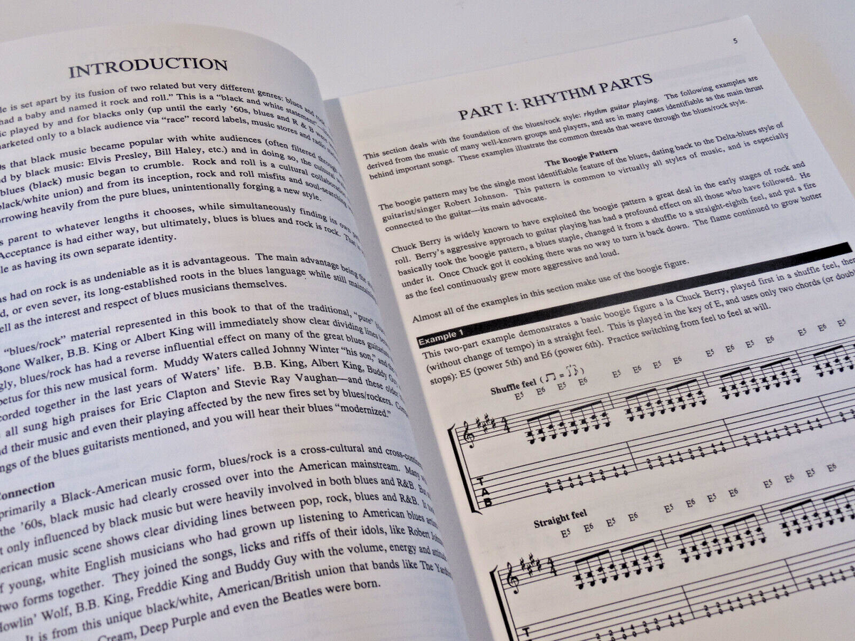 Blues/Rock Guitar U.S. to U.K. Complete Guide Musical Score