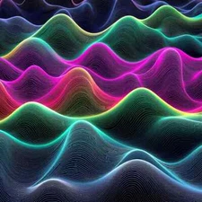 Digital picture Abstract Wave Pattern PNG printable file