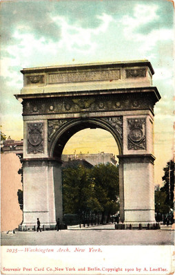 NEW YORK Washington Arch NY c1902 Postcard