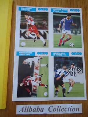 ZIDANE FICHE ONZE MONDIAL FRANCE FRENCH Aout 1991 Football Soccer EUR 40,00 - FR