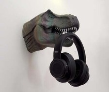 T-Rex Headphone Wall Hanger Dinosaur Stand Tyrannosaurus Rex Head Wall Decor