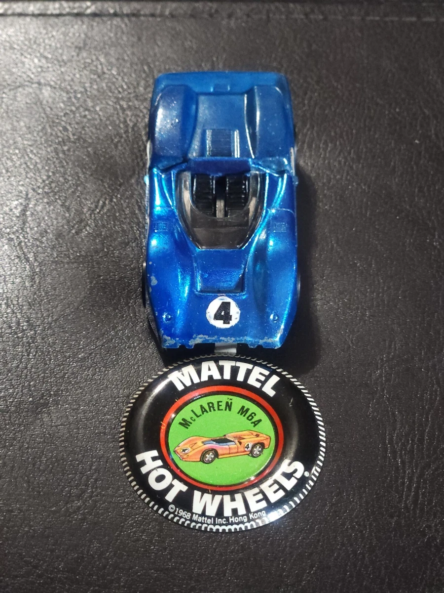 Vintage Redline Hot Wheels Blue 1968 McLaren M6A | eBay