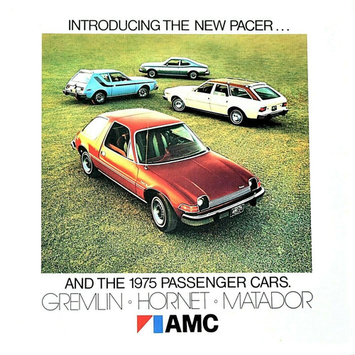 ORIGINAL 1975 AMERICAN MOTORS FULL LINE SALES BROCHURE ~44 PAGES ~10.25" X 10"