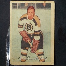 BILL QUACKENBUSH  1953-54  Parkhurst  #100  Boston Bruins HOF  read description
