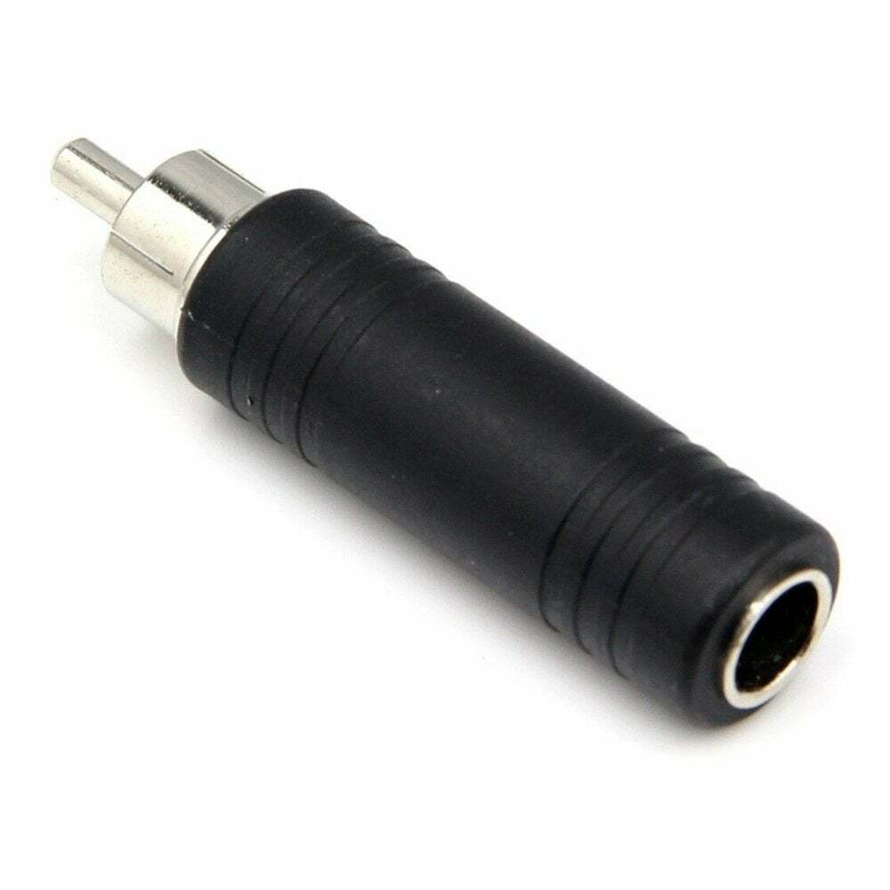 UKDJ RCA Phono Plug Male to 6.35mm 1/4"" Stereo Jack Socket Female Adapter PP