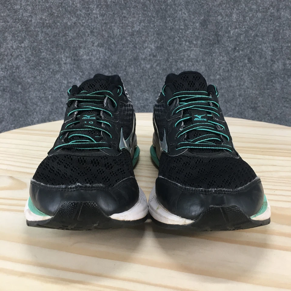 Mizuno Shoes Womens 8 Wave Rider 18 Running Sneakers Black Mesh Low J1GD150303 - Image 4 of 4