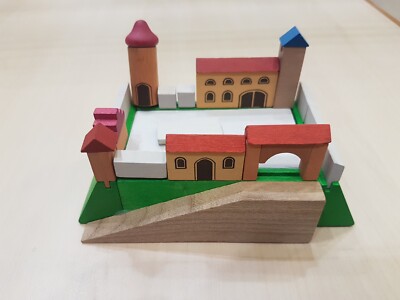 Burgenbaukasten, Holzspielzeug, Holzbaukasten Ritterburg 
