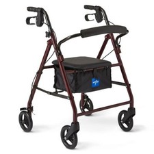 Basic Junior Rollator, Burgundy