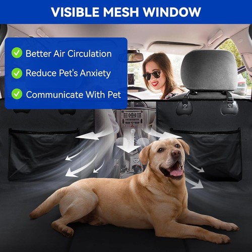 Tappetino protezione amaca coprisedile posteriore impermeabile per cani animali domestici per camion full size SUV - Foto 11 di 37