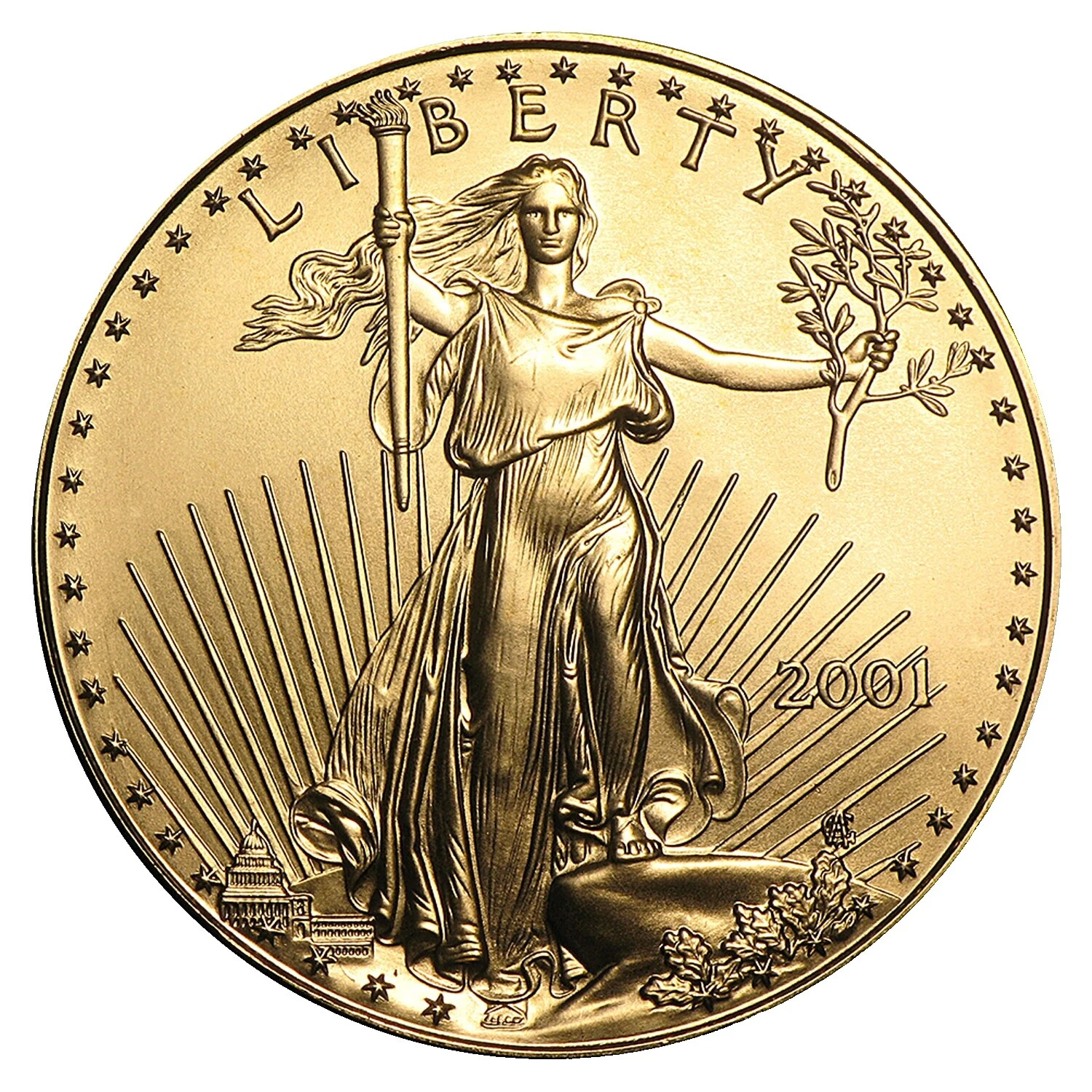 2001 American Eagle Gold Bullion Coins