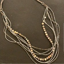 Beautiful Silpada Multi Strand Beaded Necklace - 27" Long