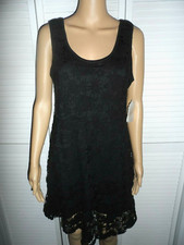 SALE Pretty Altar'd State size M black crochet lace sleeveless dress women NWT