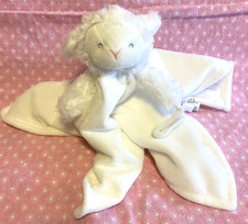 Carters Baby Lovey Infant Security Blanket Pacifier Holder White Lamb Plush 2016