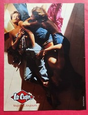 PUBLICITE DE PRESSE:  Vêtements Jeans LEE COOPER  3 jeunes filles sexy - 1986