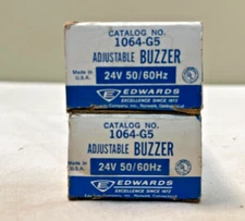 Lot of 2 Edwards 1064-G5 Adjustable Buzzer 24V 50/60 Hz
