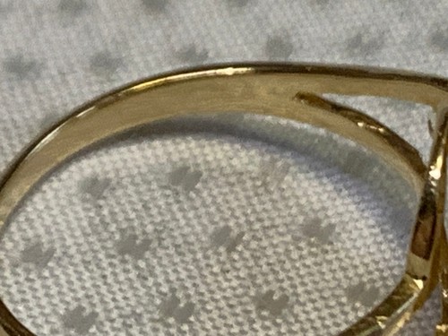 14K Yellow Gold Ring 2.62g Fine Jewelry Size 8.25 Band Opal Look Oval Stone - Picture 7 of 24