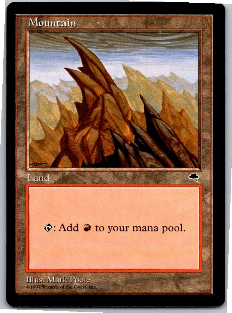 Magic the Gathering Mountain A Tempest x1 MTG Free Shipping! | eBay