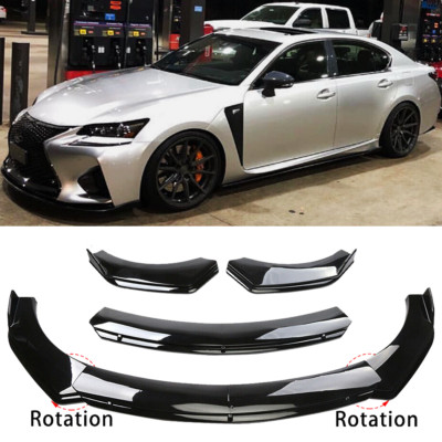 Gloss Black Car Front Bumper Spoiler Lip Splitter Body For Lexus IS F IS200t