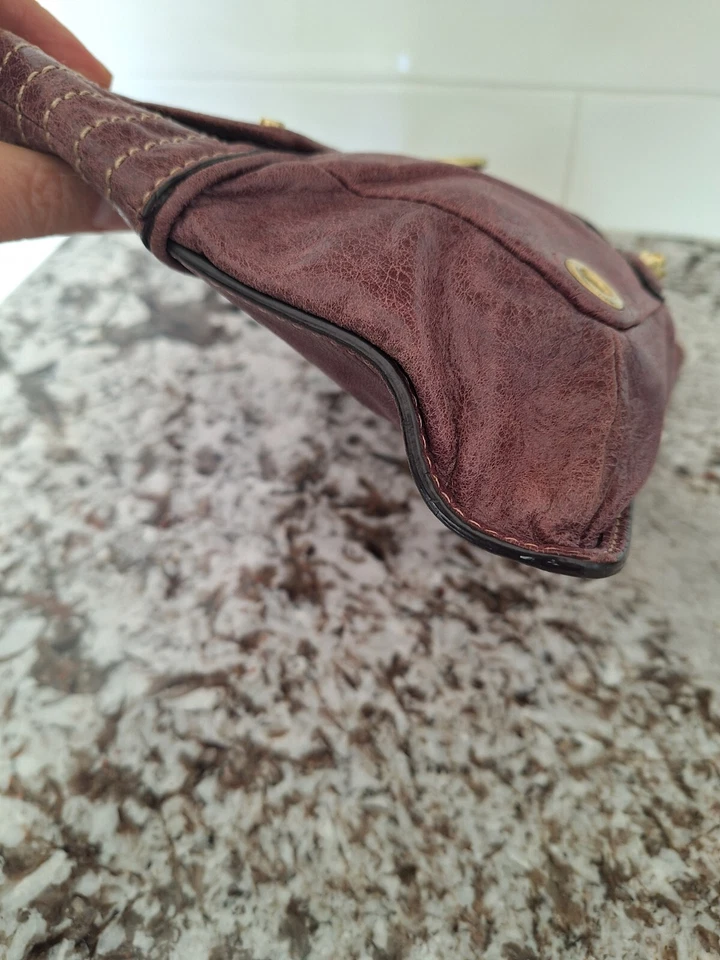 Bolso de Mano Juicy Couture Ciruela Gator Grano Cuero Foto 3 de 4