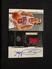 2009-10 Exquisite Collection Joakim Noah AUTO PATCH /50 #P-JN Bulls Rare 3-Color