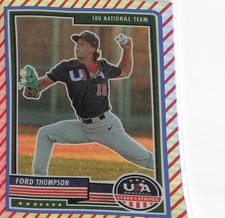 2023 Panini Stars & Stripes USA Baseball #17 Ford Thompson Stripes