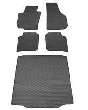 Gummi Fußmatten Kofferraumwanne für Skoda Superb 2 2008- Set Gummimatten Auslage