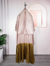 African Dashiki Bat Sleeve Long Dress Plus Size Women Kaftan Headscarf Prom Gown