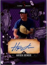 2024 Wild Card 5 Card Draw 4/4 Auto Parallel Hayden Juenger 5CDM-HJA Auto