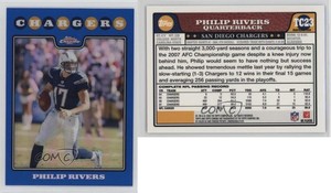 2008 Topps Chrome Blue Refractor Philip Rivers #TC23