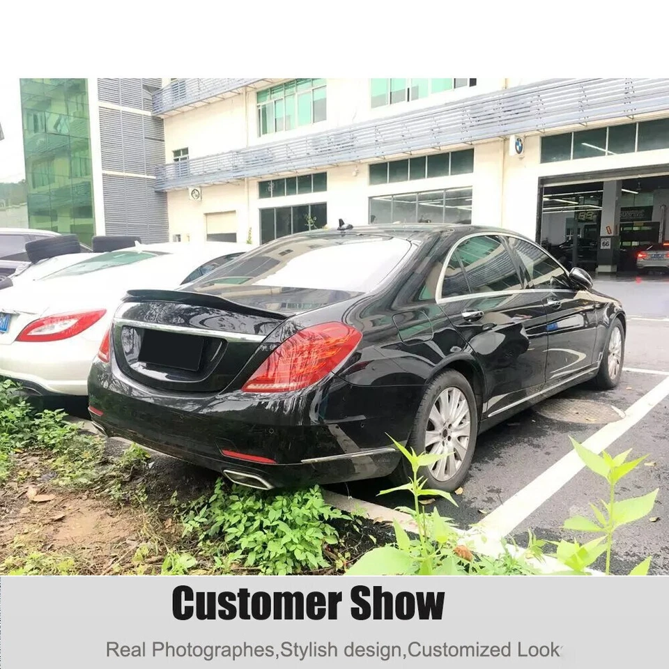 Alerón trasero de carbono real para Mercedes Benz W222 S400 S550 S63 S65 EE. UU. Foto 2 de 4