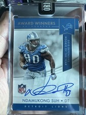 2017 Panini Award Winners 🔥 NDAMUKONG SUH #AWA-NS - Defensive ROY Auto - LIONS