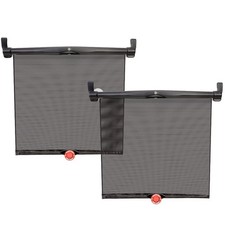 SafeTemp Universal Baby Car Sunshades, Crash-Tested, Black, Unisex, 2 Pack