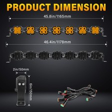 4-58 Inch Led Work Light Bar Amber Car Driving Fog Lamp Offroad Truck Ljus Bar 4-58 Inch Led Work Light Bar Amber Car Driving Fog Lamp Offroad Truck Ljus Bar
